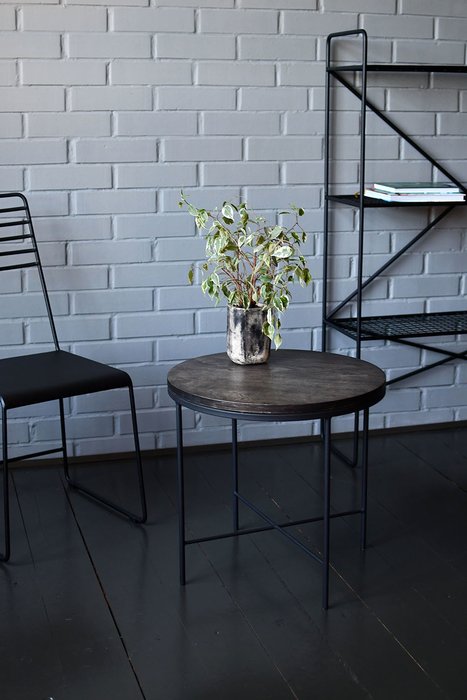 Кофейный стол Moon черно-серого цвета - лучшие Кофейные столики в INMYROOM