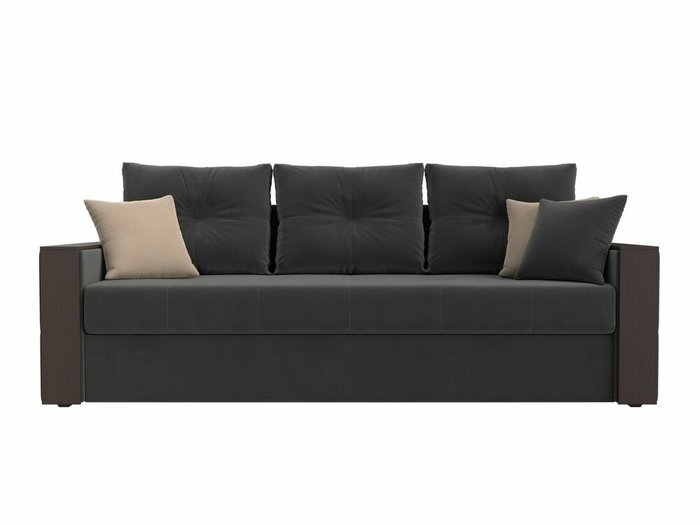 Диван-кровать Валенсия серого цвета - купить Прямые диваны по цене 39999.0