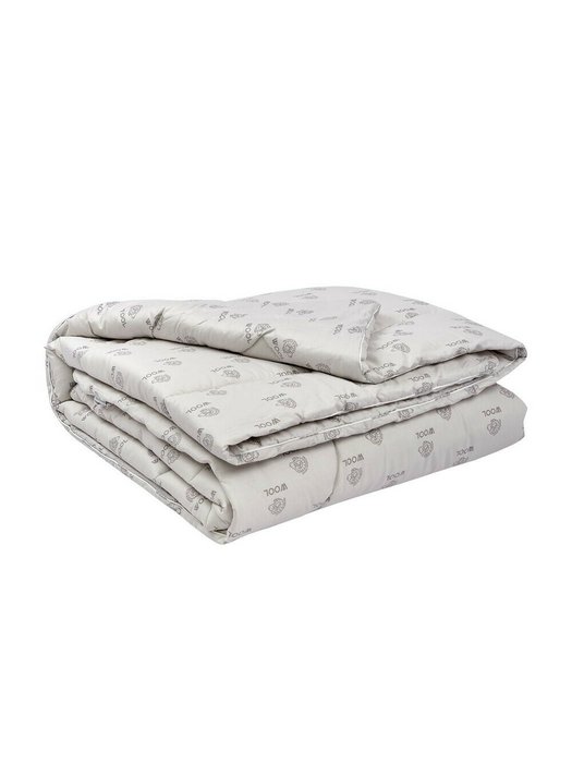 Одеяло Premium wool 155х215 светло-серого цвета