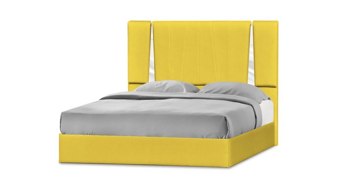 Кровать Эгина 140х200 желтого цвета