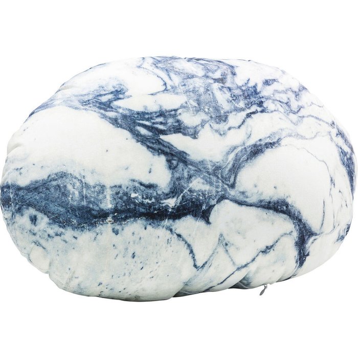 Подушка Pebbles сине-белого цвета