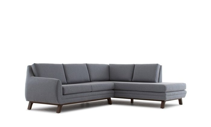 Модульный угловой диван темно-серого цвета - купить Угловые диваны по цене 139900.0