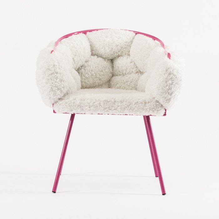 Стул Фоджа бело-розового цвета - купить Обеденные стулья по цене 25500.0
