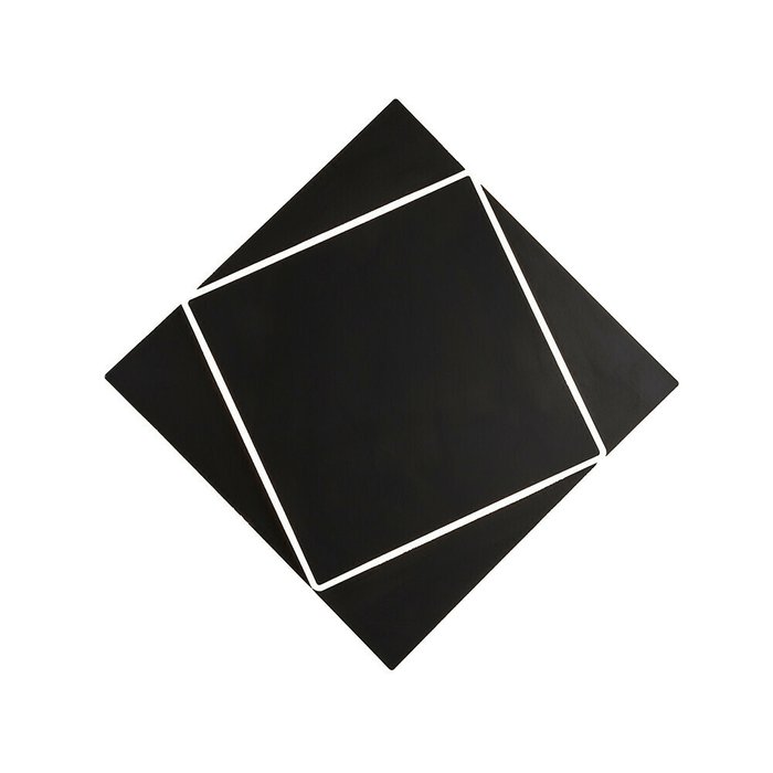 Настенно-потолочный светодиодный светильник Dakla черного цвета