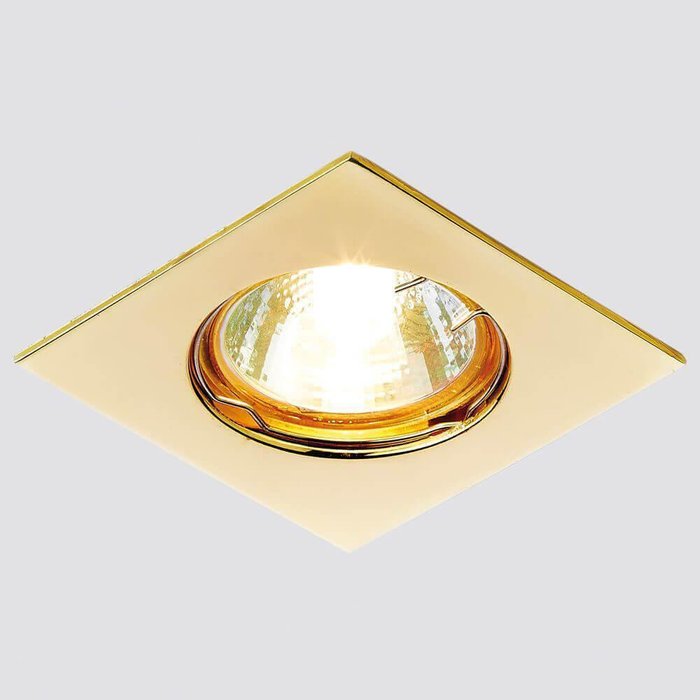 Точечный светильник Classic 866A GD (металл, цвет золото) - купить Встраиваемые споты по цене 213