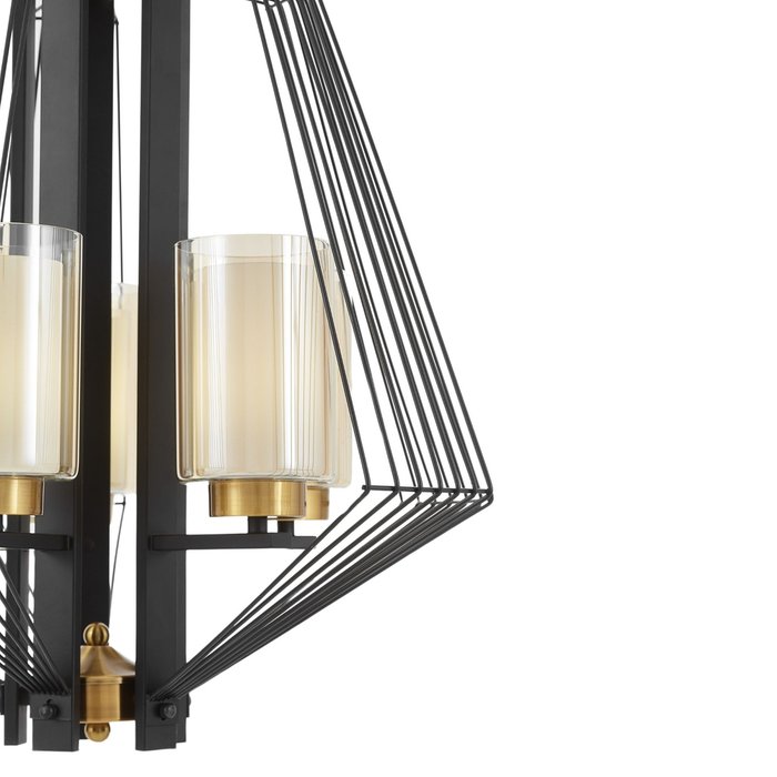 Подвесной светильник Lumina Deco Canti LDP 1244-5 BK+MD - лучшие Подвесные люстры в INMYROOM