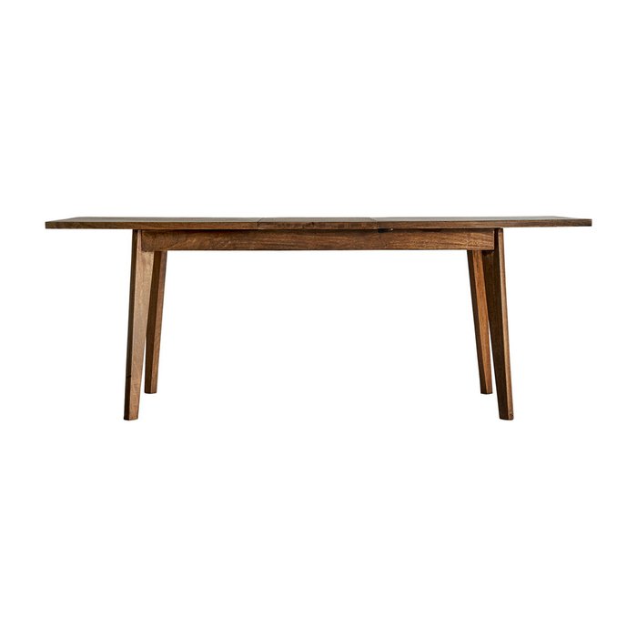 Раздвижной обеденный стол Lekimai коричневого цвета - лучшие Обеденные столы в INMYROOM