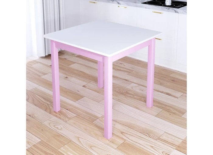Стол обеденный Классика бело-розового цвета - купить Обеденные столы по цене 8534.0