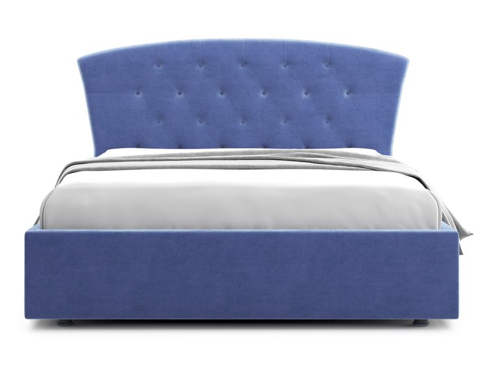 Кровать Premo 160х200 синего цвета с подъемным механизмом  - купить Кровати для спальни по цене 43300.0