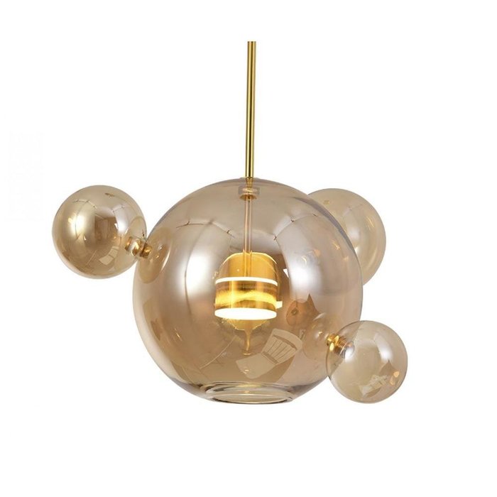 Подвесной светодиодный светильник  Галла медового цвета - купить Подвесные светильники по цене 9900.0
