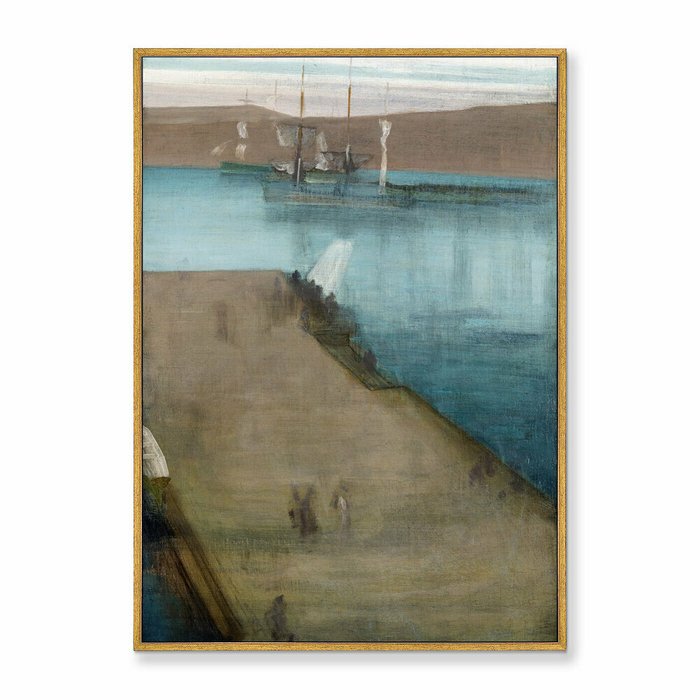 Репродукция картины на холсте Valparaiso Harbor, 1866г. - купить Картины по цене 21999.0