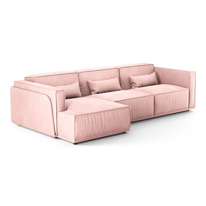 Диван-кровать угловой Vento Light розового цвета