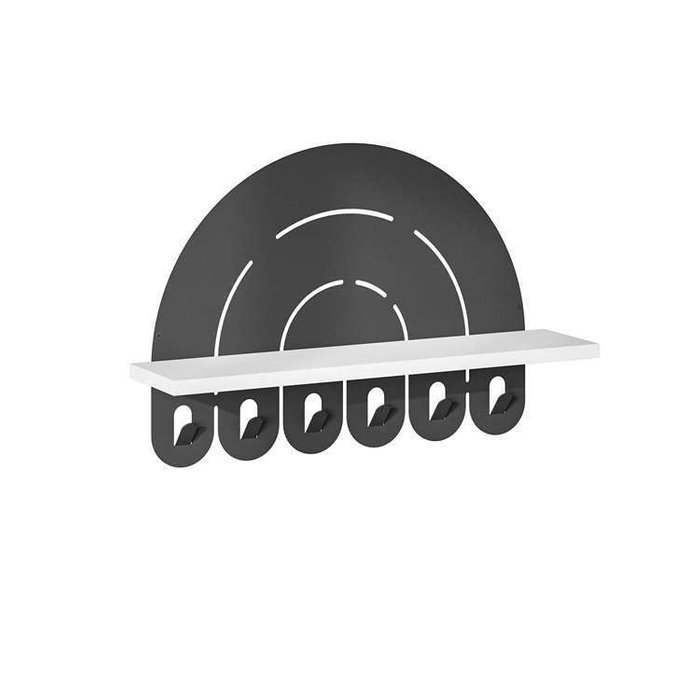 Вешалка для одежды Metal Hanger Rainbow бело-черного цвета