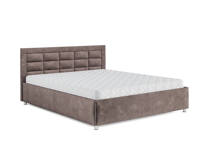 Кровать Версаль 160х190 серо-коричневого цвета с подъемным механизмом (вельвет) - купить Кровати для спальни по цене 28090.0