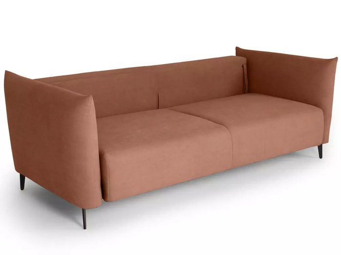 Диван-кровать Menfi красно-коричневого цвета с металлическими ножками - лучшие Прямые диваны в INMYROOM
