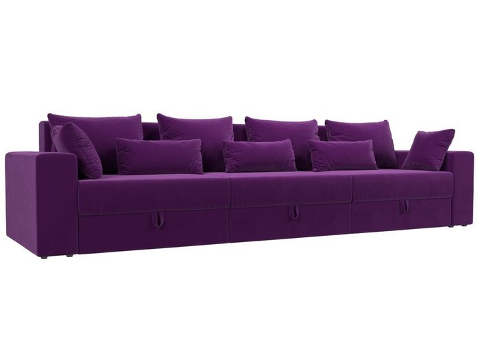 Прямой диван-кровать Мэдисон Long фиолетового цвета