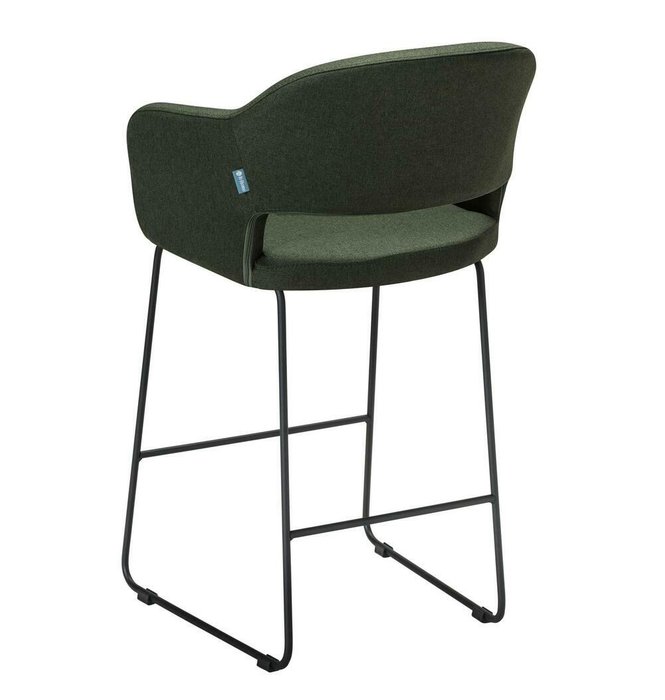 Полубарный стул Oscar тёмно-зеленого цвета - лучшие Барные стулья в INMYROOM