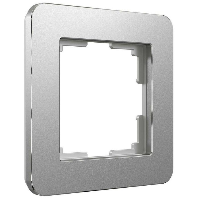Рамка из металла на 1 пост Platinum алюминий W0012606 Platinum алюминий Рамка из металла на 1 пост Platinum алюминий W0012606 Platinum алюминий
