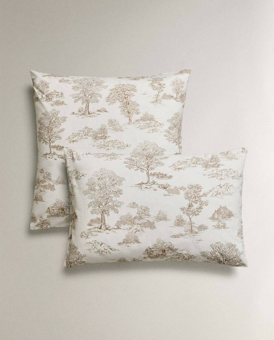 Toile de Jouy лесная наволочка - купить Наволочки по цене 4884.0 Toile de Jouy лесная наволочка - купить Наволочки по цене 4884.0
