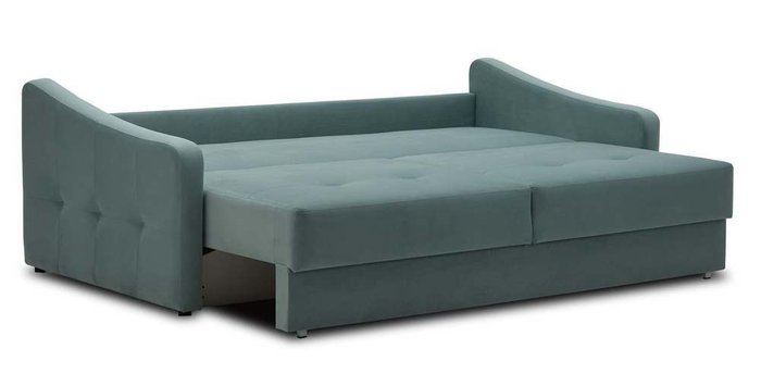 Прямой диван-кровать Сити голубого цвета - лучшие Прямые диваны в INMYROOM