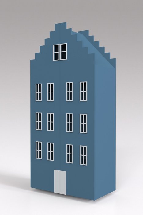 Двойной шкаф-домик Брюгге Maxi синего цвета - купить Детские шкафы по цене 106990.0
