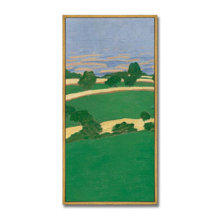 Репродукция картины на холсте из 3-х частей Corn Fields, 1900г. - лучшие Картины в INMYROOM