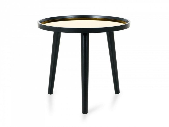 Стол кофейный Focus с зеркальной столешницей золотого цвета - купить Кофейные столики по цене 12700.0