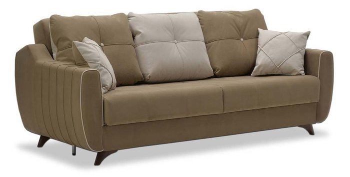Прямой диван-кровать Ланс бежевого цвета