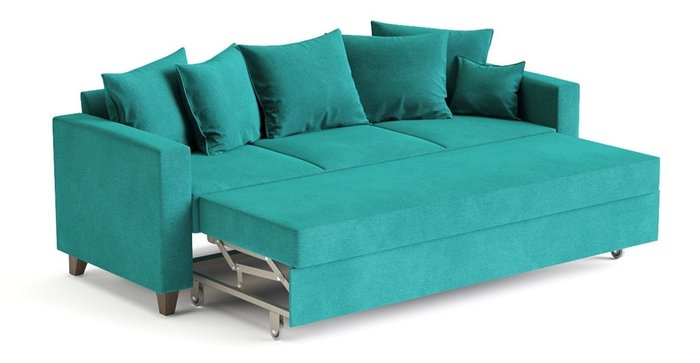 Диван-кровать Эмилио бирюзового цвета - лучшие Прямые диваны в INMYROOM