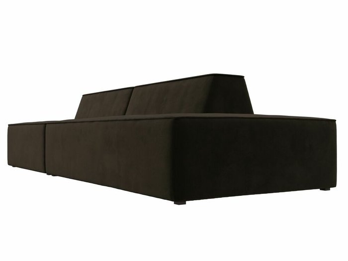 Прямой модульный диван Монс Модерн коричневого цвета правый - лучшие Прямые диваны в INMYROOM