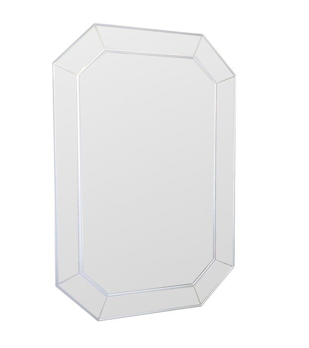 Настенное зеркало Rino 60x90 серебряного цвета