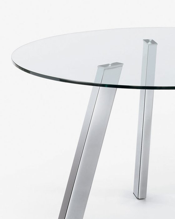 Обеденный стол Columbia стеклянной столешницей - лучшие Обеденные столы в INMYROOM