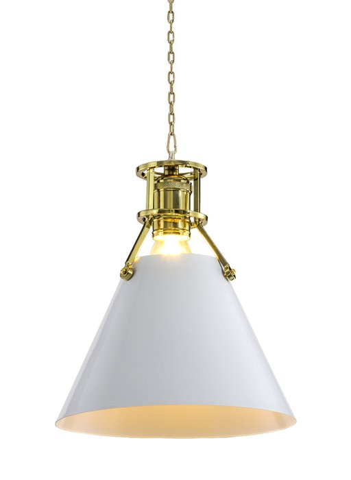Подвесной светильник Triangle с белым плафоном  - купить Подвесные светильники по цене 12420.0