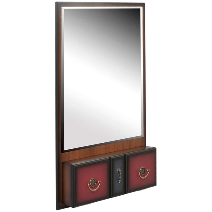 Зеркало настенное Пандора коричневого цвета - купить Настенные зеркала по цене 16720.0