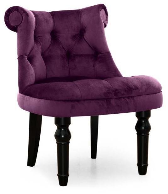 Кресло Барокко дизайн 1 фиолетового цвета