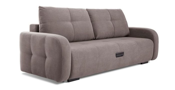 Прямой диван-кровать Энио коричневого цвета  - купить Прямые диваны по цене 82440.0