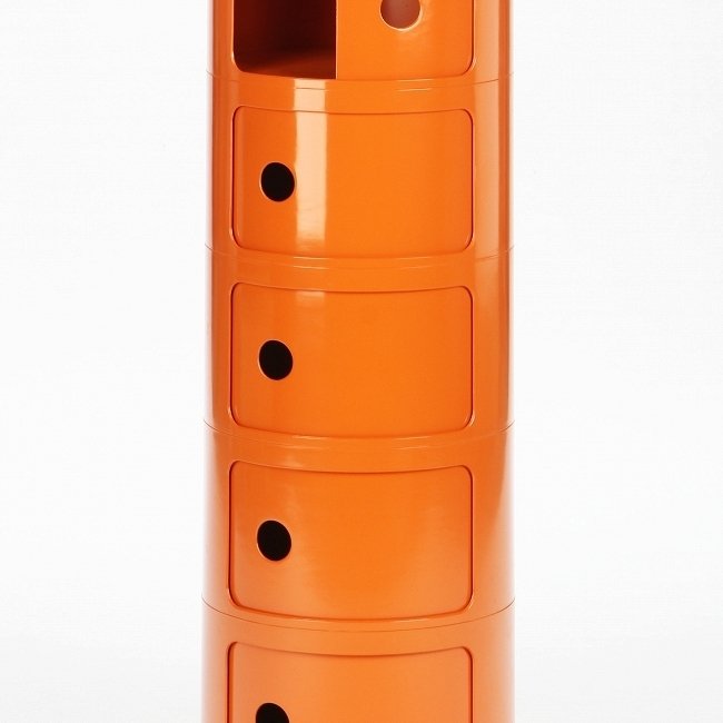 Тумба из пластика оранжевого цвета - купить Комоды по цене 10918.0