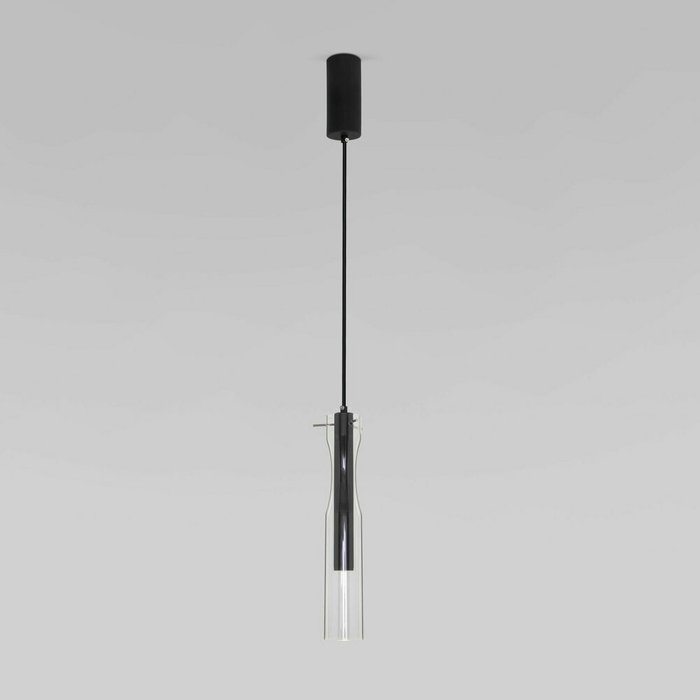 Подвесной светильник LED со стеклянным плафоном 50254/1 LED черный Swan