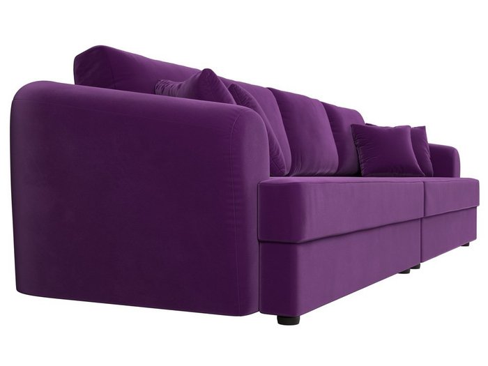 Прямой диван-кровать Милтон фиолетового цвета - лучшие Прямые диваны в INMYROOM