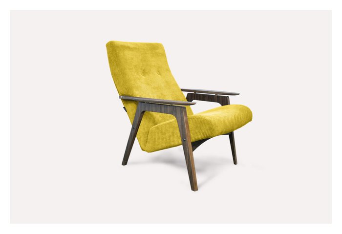 Кресло Каллисто горчичного цвета - лучшие Интерьерные кресла в INMYROOM