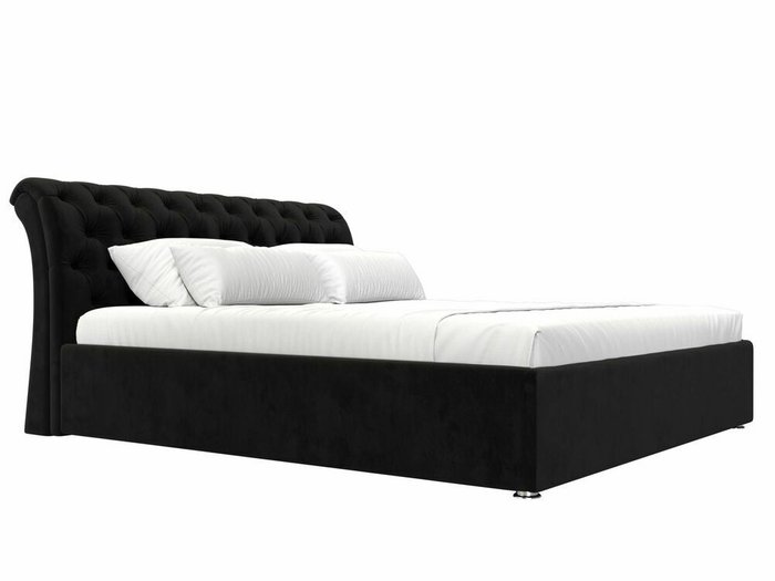 Кровать Сицилия 160х200 черного цвета с подъемным механизмом - лучшие Кровати для спальни в INMYROOM