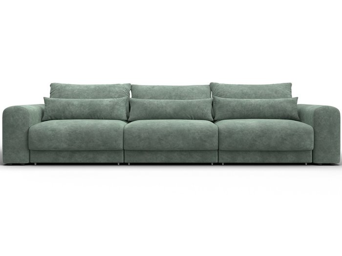 Диван-кровать Лига-056 Лонг светло-зеленого цвета - купить Прямые диваны по цене 140990