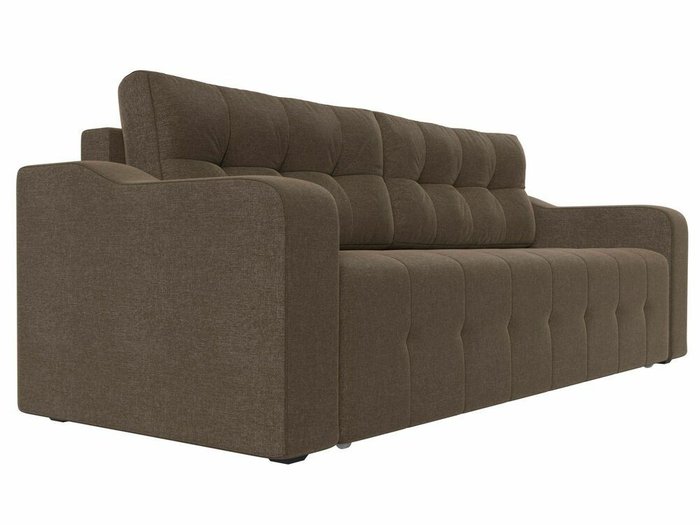 Прямой диван-кровать Лиссабон коричневого цвета - лучшие Прямые диваны в INMYROOM