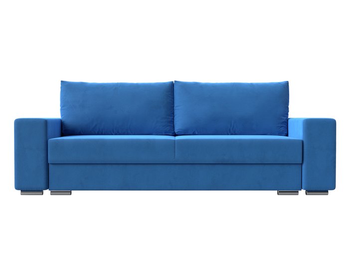 Прямой диван-кровать Дрезден голубого цвета - купить Прямые диваны по цене 56999.0