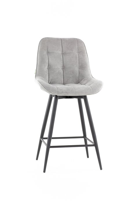 Стул полубарный Elis Bar cross conus серого цвета - купить Барные стулья по цене 10977.0