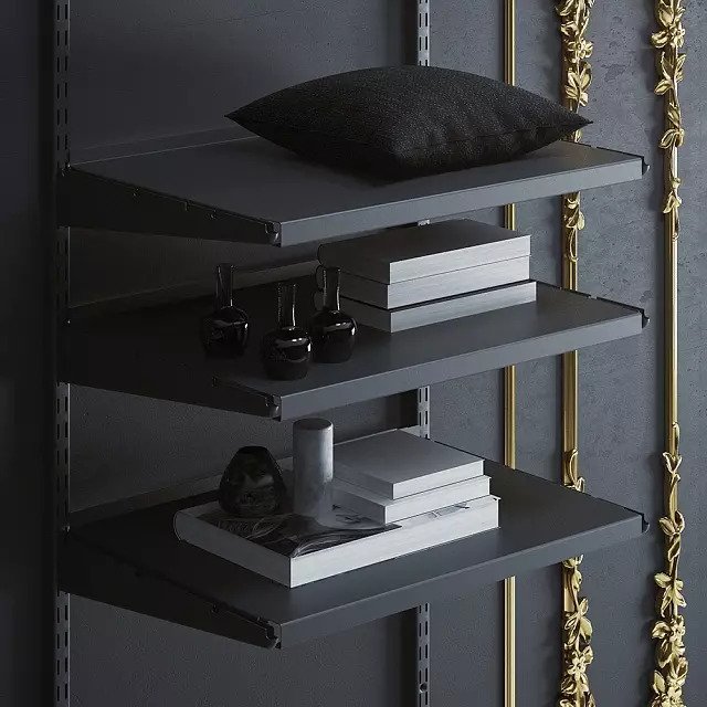 Полка металлическая 59x44 черного цвета - лучшие Комплектующие для гардеробных систем в INMYROOM Полка металлическая 59x44 черного цвета - лучшие Комплектующие для гардеробных систем в INMYROOM