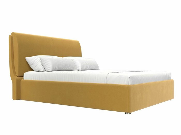 Кровать Принцесса 160х200 желтого цвета с подъемным механизмом - лучшие Кровати для спальни в INMYROOM