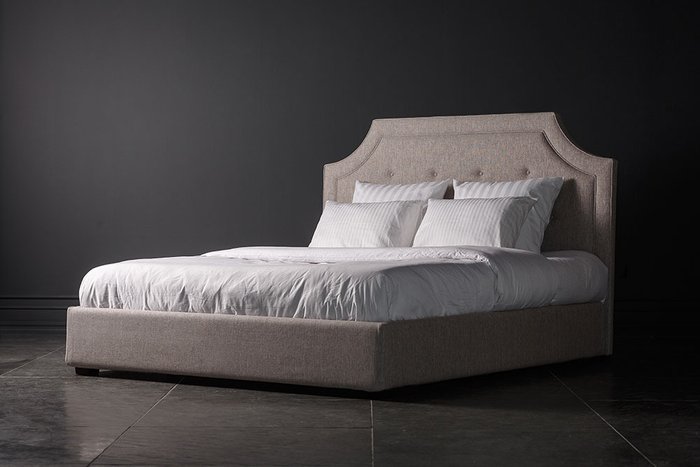 Кровать Мэнсфилд декорированное капитоне 160х200 см - лучшие Кровати для спальни в INMYROOM