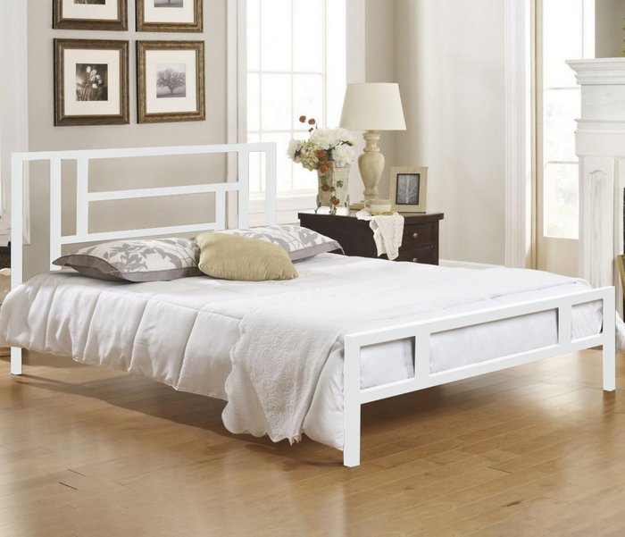 Кровать Вирджиния 180х200 белого цвета - лучшие Кровати для спальни в INMYROOM