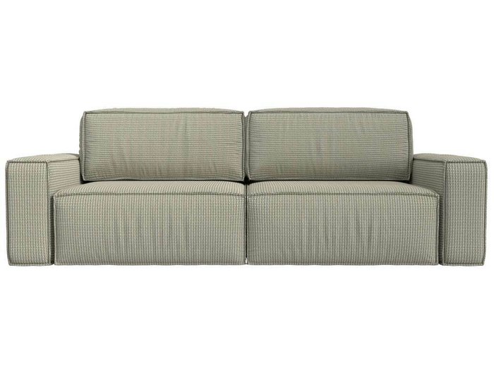 Прямой диван-кровать Прага классик серо-бежевого цвета - купить Прямые диваны по цене 69999.0